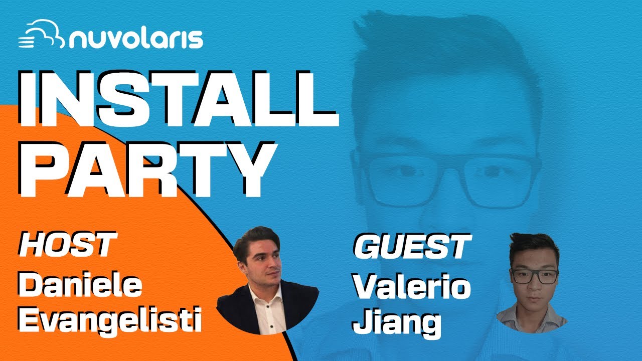 NuvolarisIO's tweet card. Install Party with Valerio Jiang