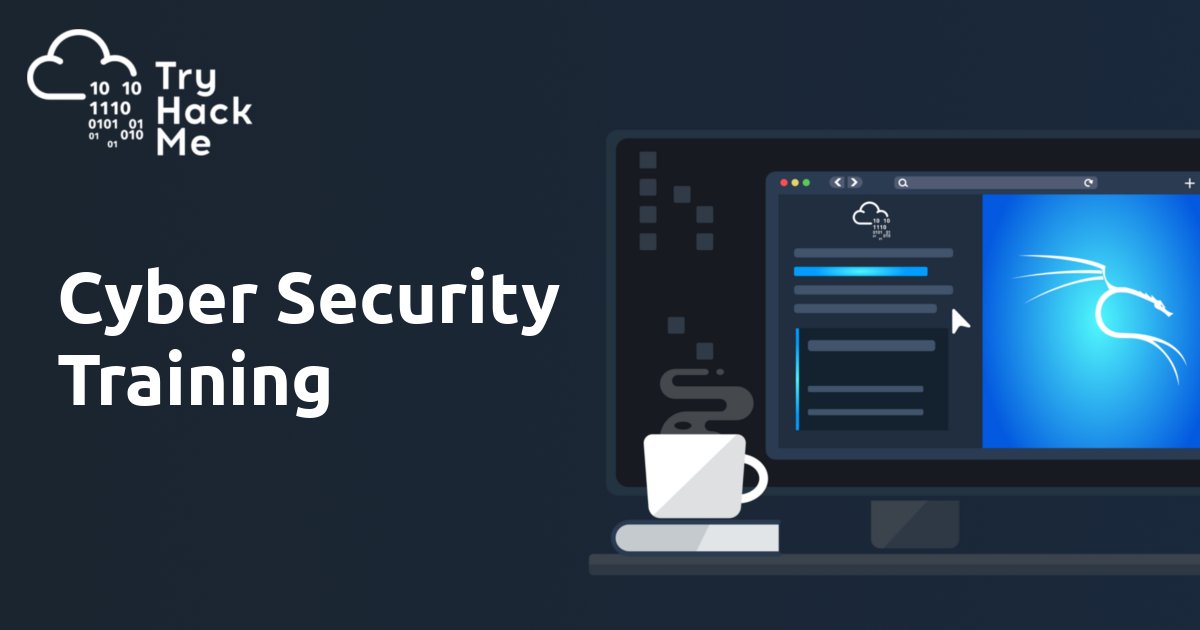 d53e9ff8d2e94fe's tweet card. TryHackMe is a free online platform for learning cyber security, using hands-on exercises and labs, all through your browser!