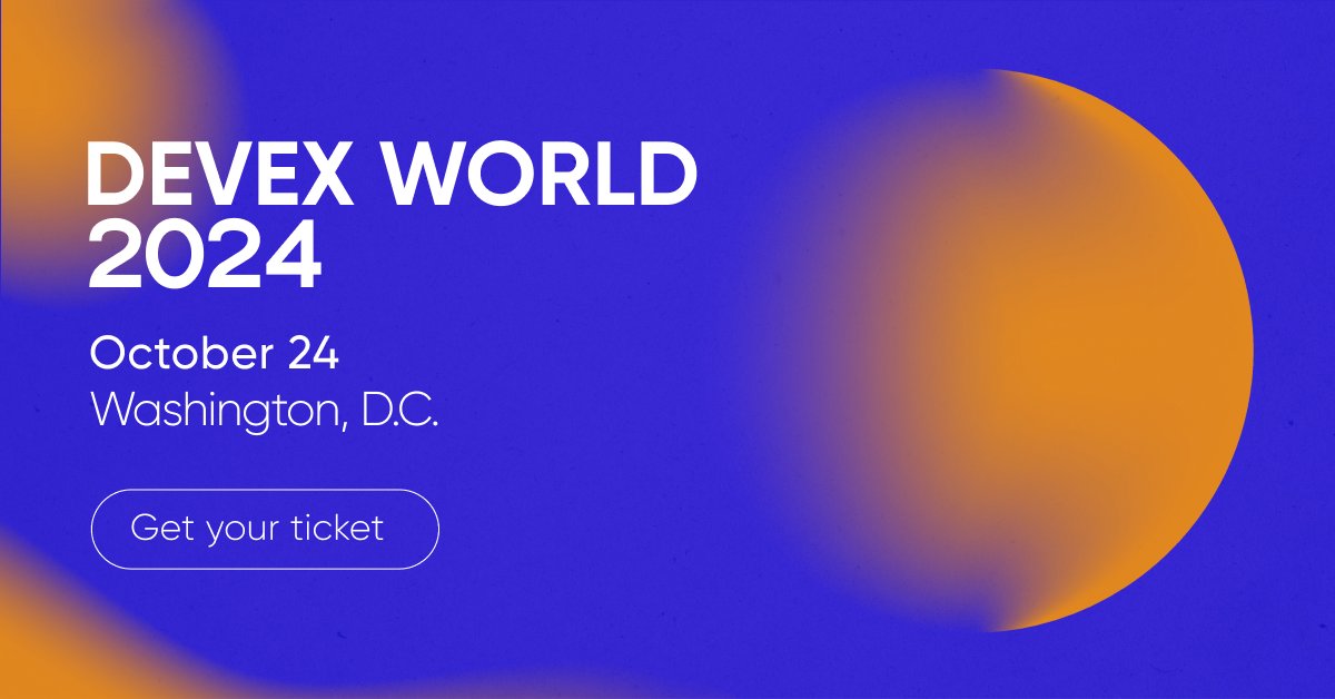 AcetforAfrica's tweet card. At Devex World 2024, we focused on transformative ideas reshaping our sector. As the global development model evolves amidst a backdrop of shifting political landscapes, rising debt, a climate...