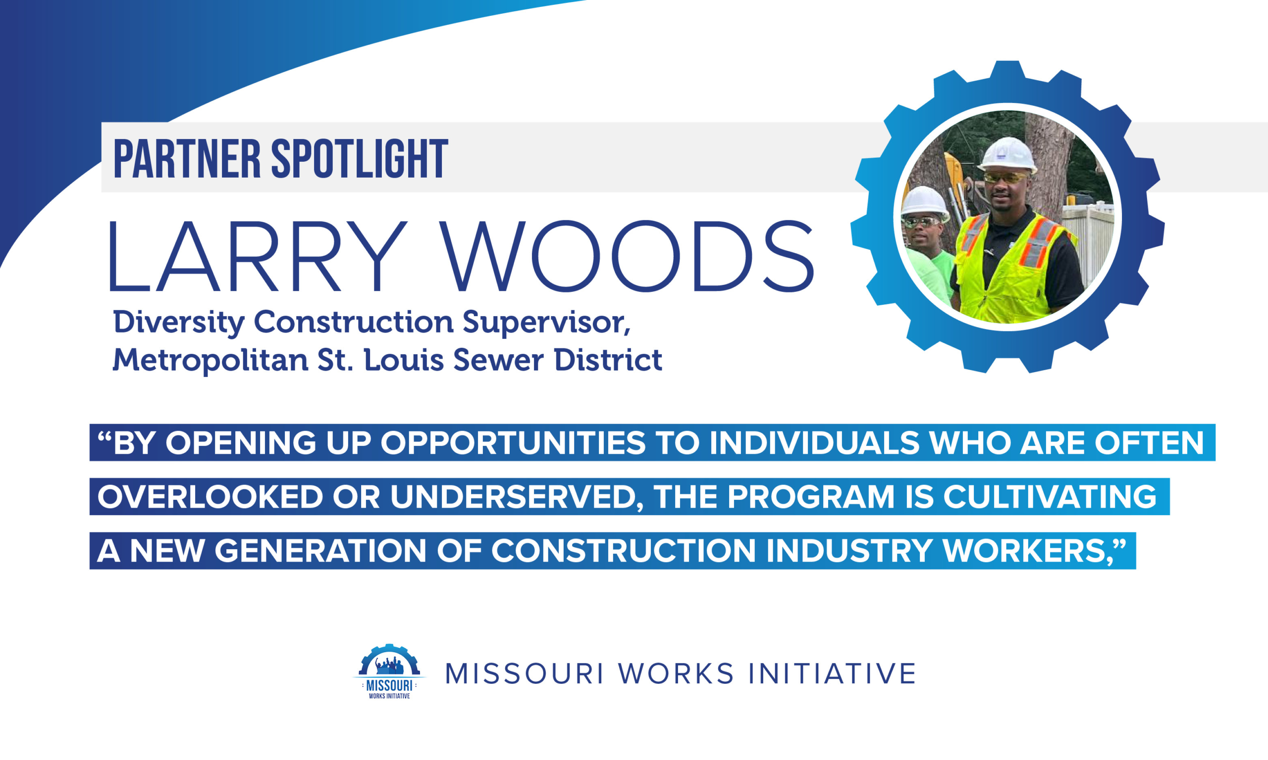 MSDProjectClear's tweet card. The Diversity Division of The Metropolitan Sewer District (MSD) partnered with the  Missouri Works Initiative’s Building Union Diversity Program (BUD STL) in St. Louis to establish the Workforce...
