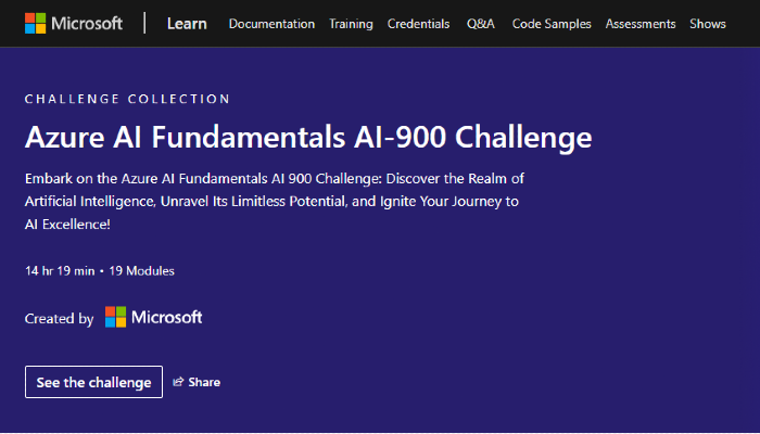 rahulvijan1's tweet card. Find out the best Azure AI Fundamentals AI-900 Challenge that match your interests. Prove your mettle and win exciting prizes like job opportunities and cash... | 2023 | 776418