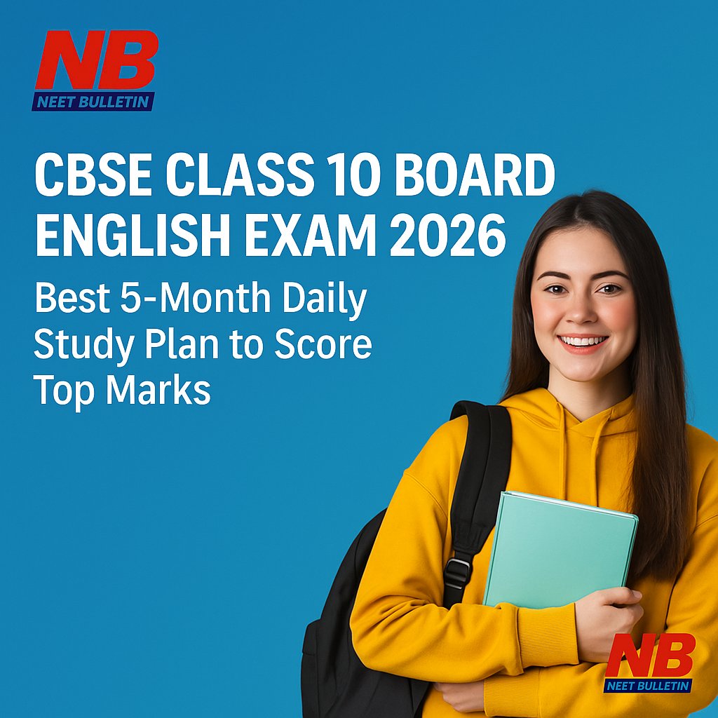 NeetBulletin's tweet card. Understanding the CBSE Class 10 Board English Exam 2026 The CBSE Class 10 English exam is designed to evaluate students' proficiency in the language through a well-structured approach, assessing...