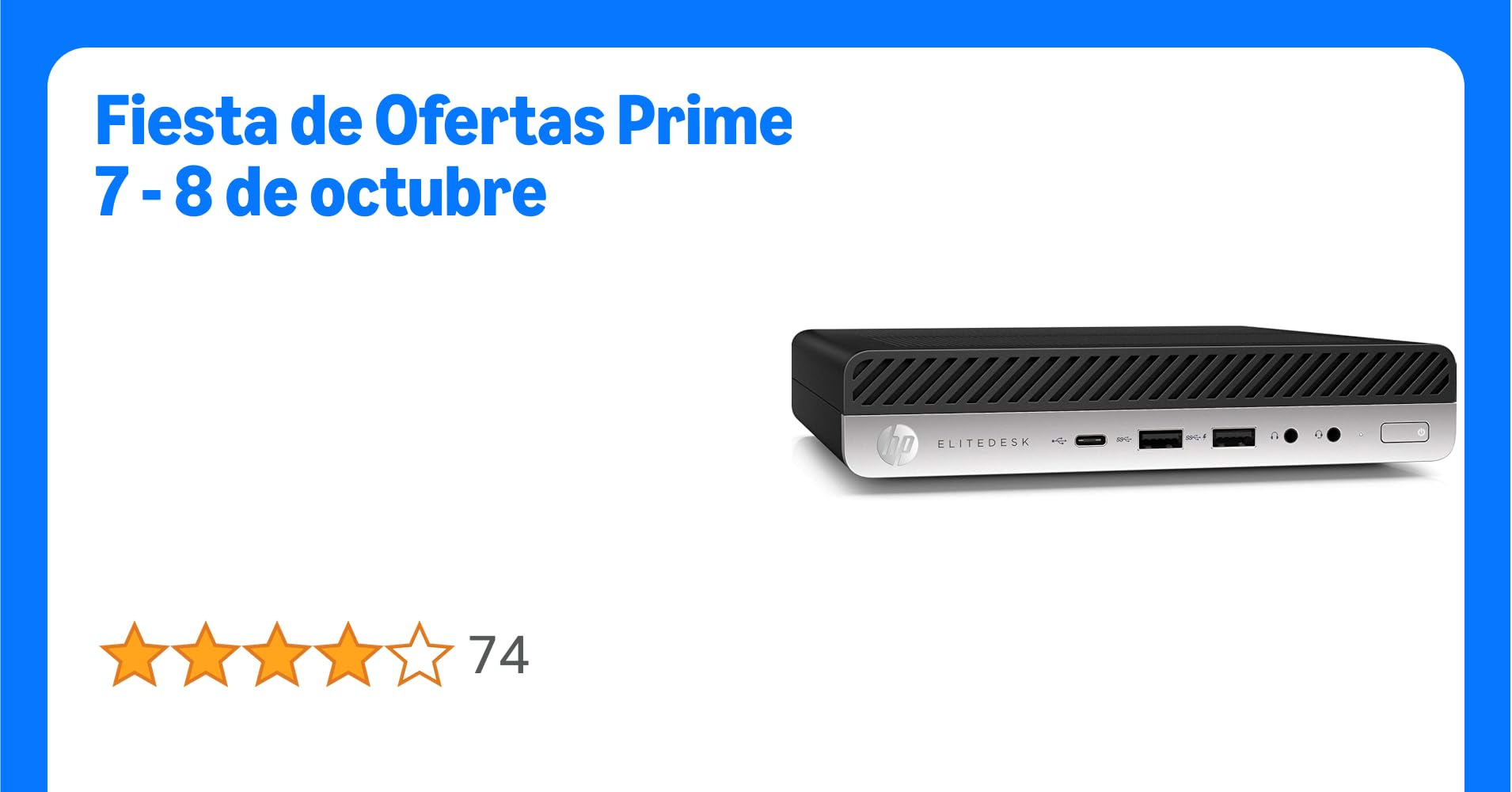 Albercoin's tweet card. HP PC Ordenador EliteDesk 800G3 Mini Intel Core i5-7400T RAM 16 GB SSD 240GB Windows 10 Pro...