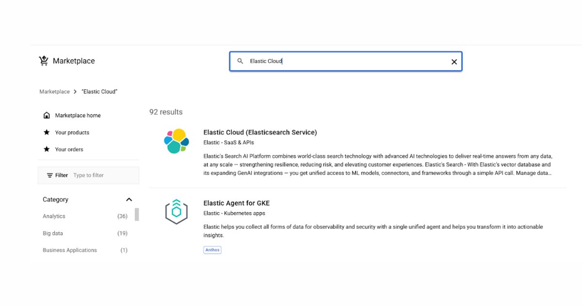 ElasticJustin's tweet card. Learn how to set up and deploy Elastic Cloud using Google Cloud Marketplace.