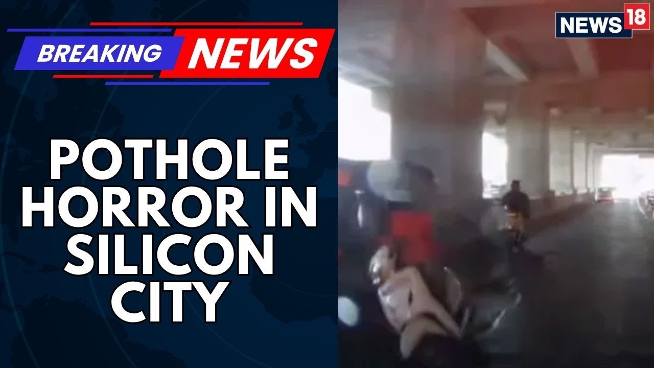 dhirajpatra's tweet card. Bengaluru News Today | Pothole Horror In Silicon City: 2 Wheeler...