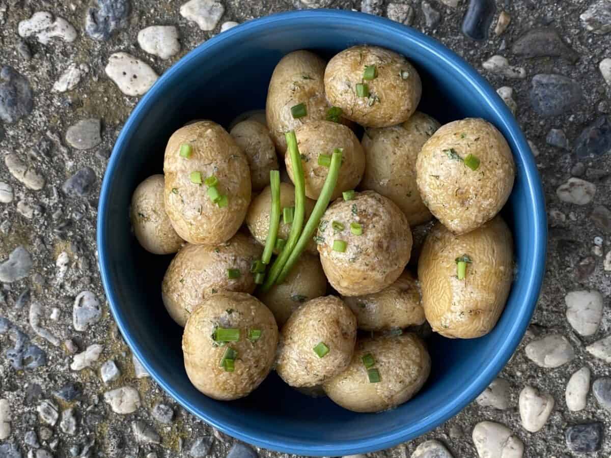 shortorder_cook's tweet card. Creamy on the inside and drenched in butter ranch seasoning makes for the best salt potatoes you have ever had. Easy to make thanks to the Instant Pot.
