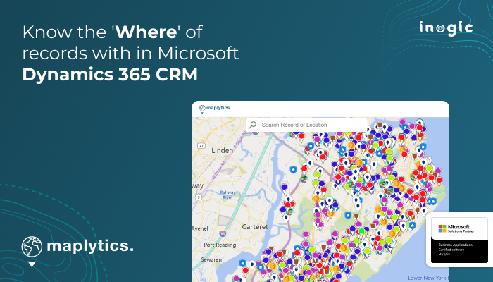 Maplytics's tweet card. Maplytics helps you map Microsoft Dynamics 365 CRM data whether it is Leads, Contacts, Account, Competitor, Opportunity or any custom entity.