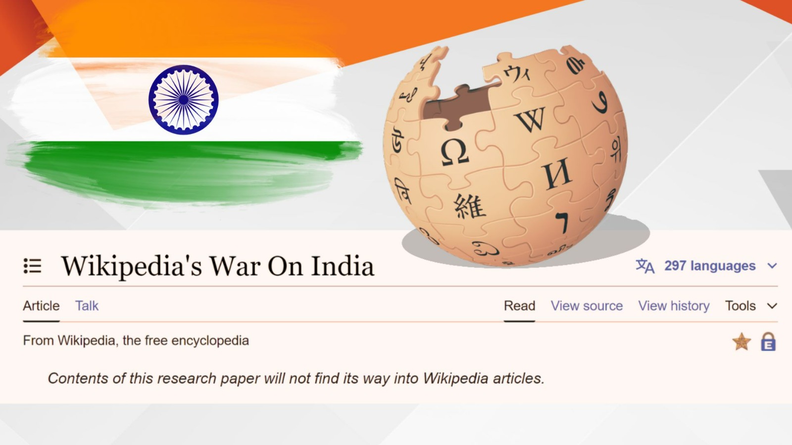 lsanger's tweet card. OpIndia research on Wikipedia focuses on its left bias and how it pays editors and funds dubious anti-India orgs | OpIndia News