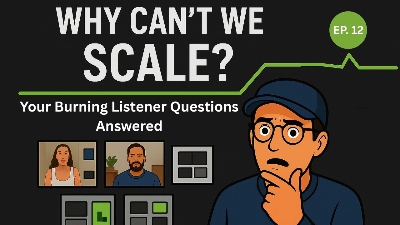 andrewfoxwell's tweet card. The WI crew dives straight into answering you, our tens of listeners burning questions (Or just the ones folks replied to Zach's tweet with), we look at when (and if) agency folks should spin up...