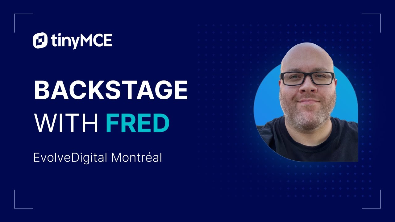 joinTiny's tweet card. Backstage with Fred - EvolveDigital, Interview with Maya Schaeffer