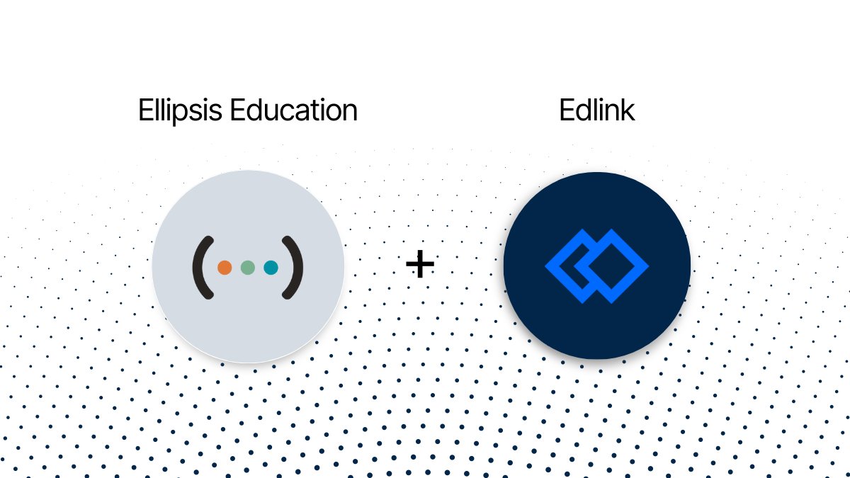 EdlinkAPI's tweet card. Edlink proudly welcomes Ellipsis Education to the team!