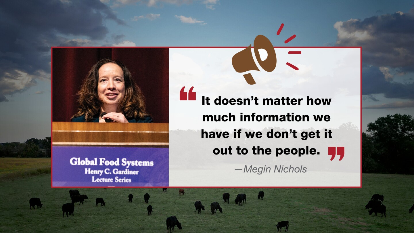 AgWebEditor's tweet card. Megin Nichols, the CDC’s director in the division of foodborne, waterborne and environmental diseases, explains the ties between human, animal and environmental health.