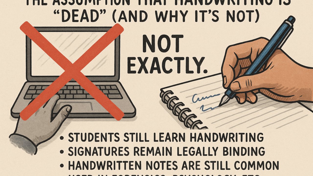 GraphChris's tweet card. A common assumption today is that “people don’t write by hand anymore,” especially in a digital world dominated by keyboards, screens, and voice-to-text tools. Because of this, some believe that...