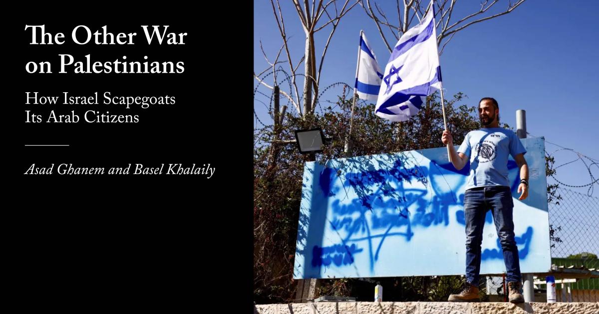 ECPS_exeter's tweet card. How Israel scapegoats its Arab citizens.