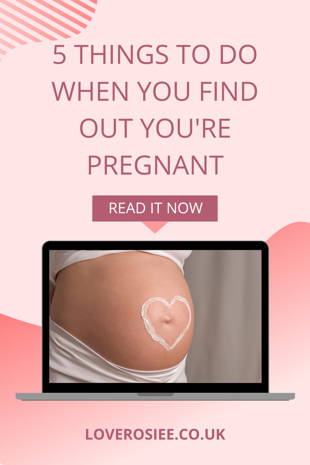 LoveRosiee1's tweet card. You've finally got the positive test you wished for, but what now? Here are the 5 things you need to do once you find out you're pregnant. Congratulations!