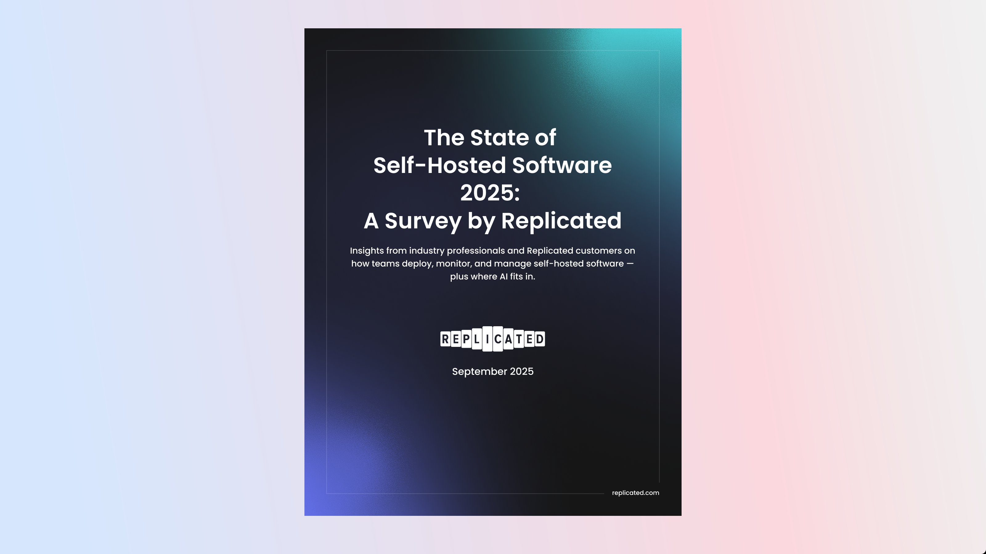 replicatedhq's tweet card. Today we’re excited to share the State of Self-Hosted Software Survey 2025, our annual look at how software vendors are adapting to the demands of enterprise delivery. This year’s survey brings...