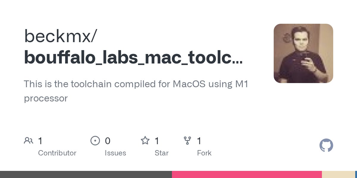 geekgeniero's tweet card. This is the toolchain compiled for MacOS using M1 processor - beckmx/bouffalo_labs_mac_toolchain