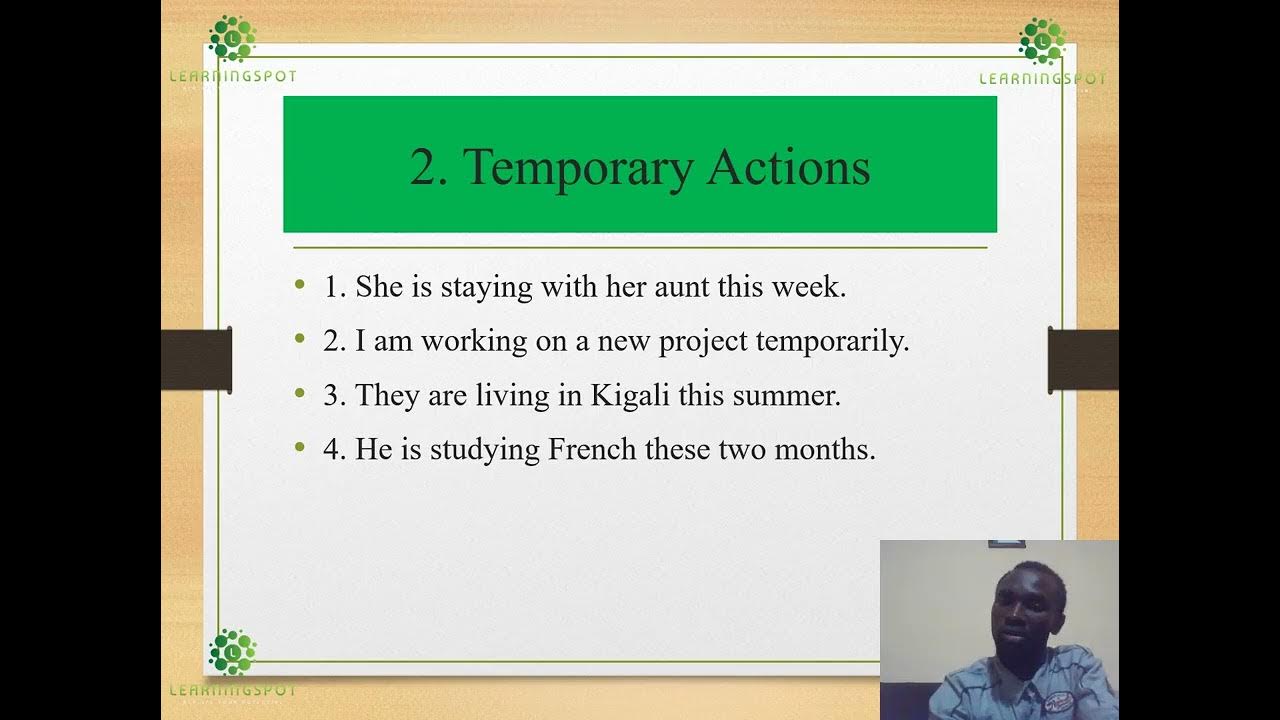 learningspotlt's tweet card. Master Present Continuous Tense and Its Usage