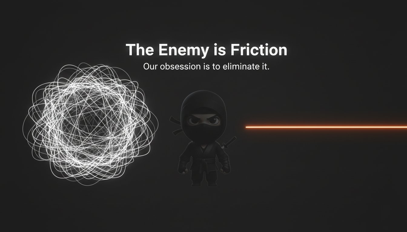 ninja_dev3's tweet card. Tator founder Ninja_Dev explains why user friction, not volatility, is the biggest barrier to crypto adoption and shares the philosophy behind building a simpler Web3.