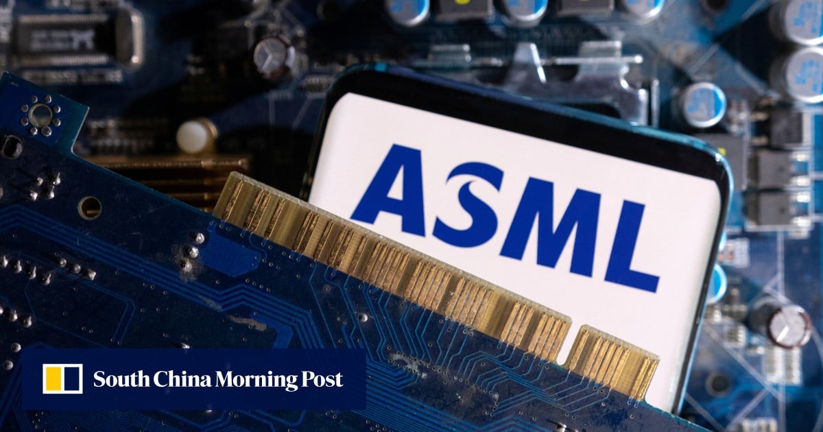 SCMPTech's tweet card. Analysts say ASML CEO’s China visit is unlikely to change current situation on restrictions of advanced exports of chip technology to the country, with politics dominating.