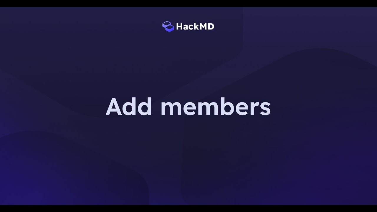 hackmdio's tweet card. How to add team members