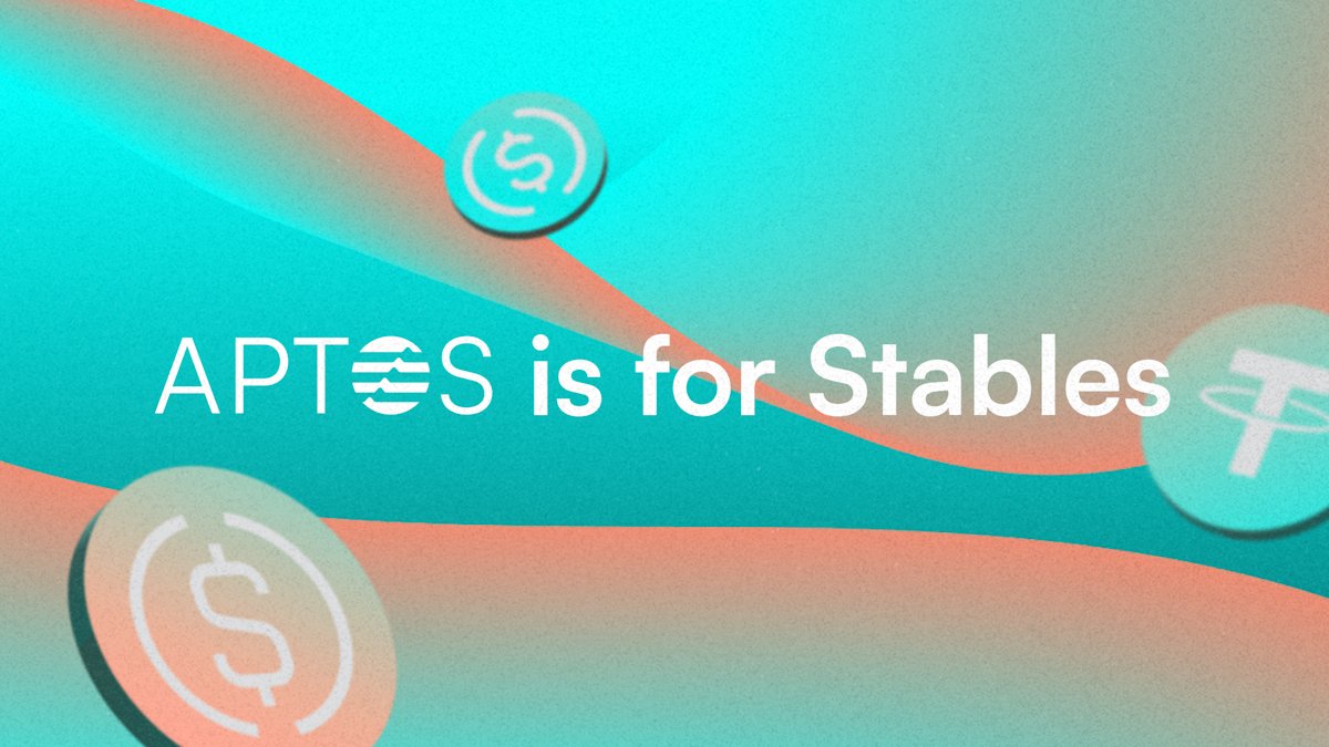 Aptos's tweet card. The writing on the wall is clear: Aptos is the Chain of Choice for Stablecoins.
