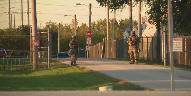 WGNMorningNews's tweet card. A federal appeals court has temporarily blocked the deployment of the National Guard in Illinois, as protests continue outside the Immigration and Customs Enforcement processing center in Broadview…