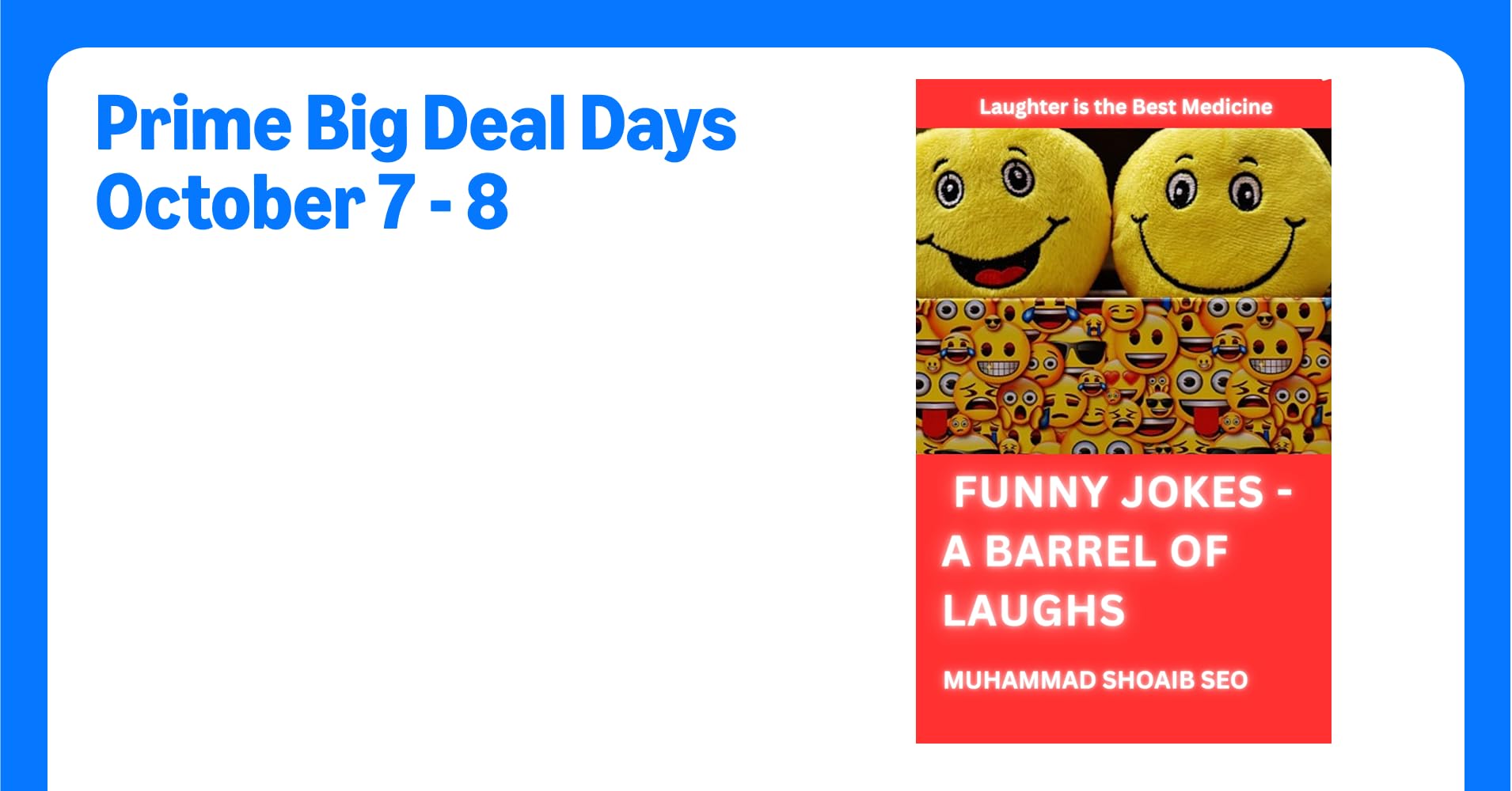 BloggerShoaibM's tweet card. Funny Jokes - A Barrel of Laughs