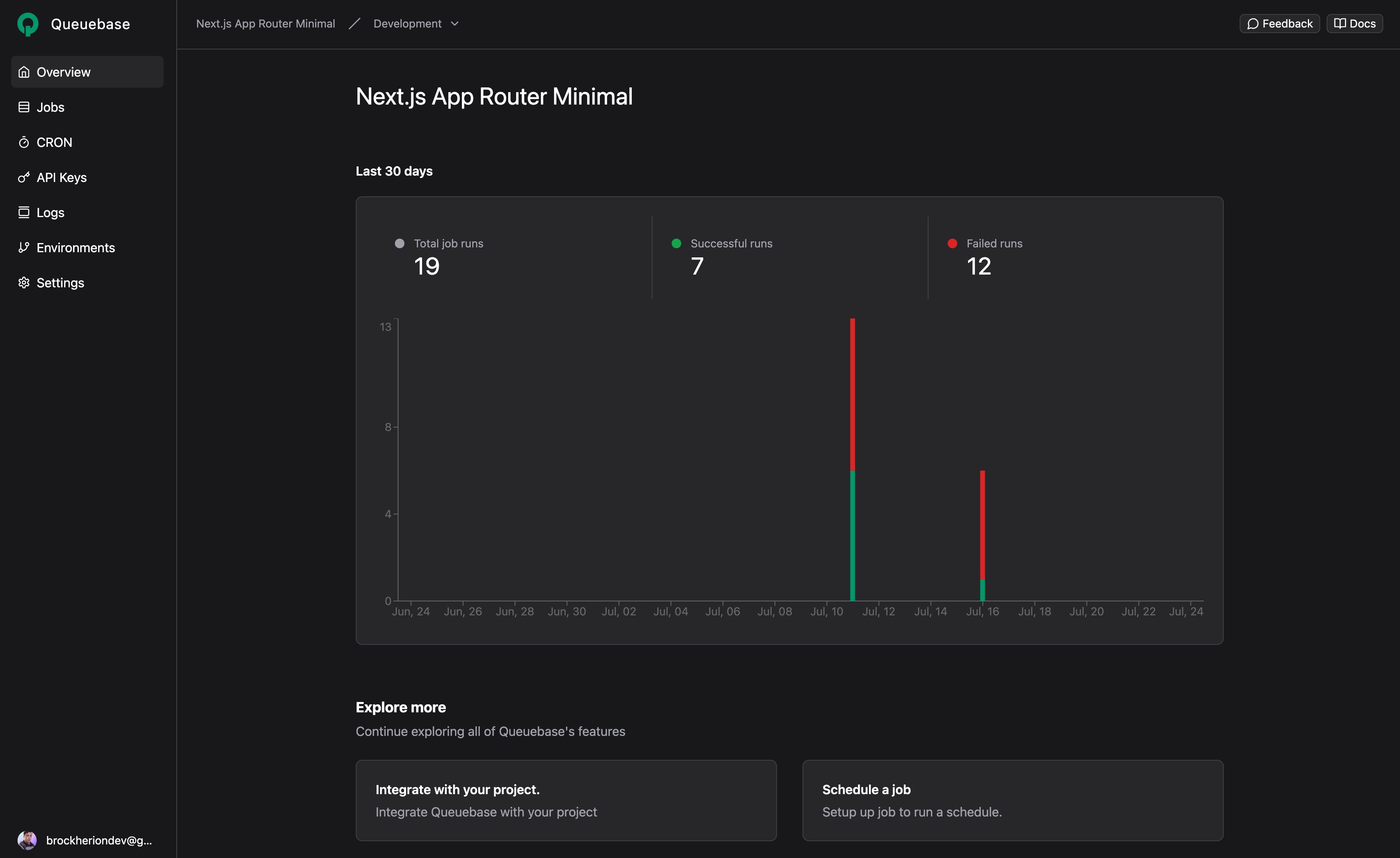BrockHerion's tweet card. Queuebase is a background job and queue management system for Next.js.