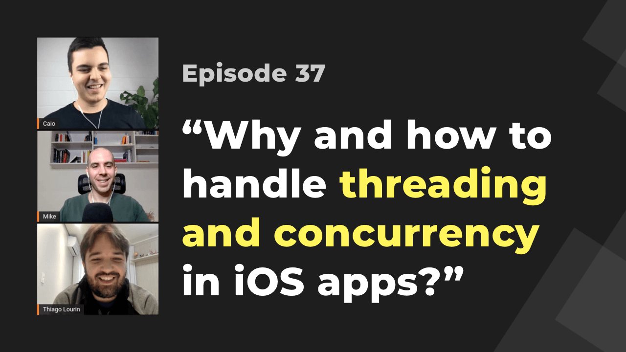 essentialdevcom's tweet card. Learn why and how to handle concurrency in iOS apps. Also, how to decide between delegates or closure callbacks.
