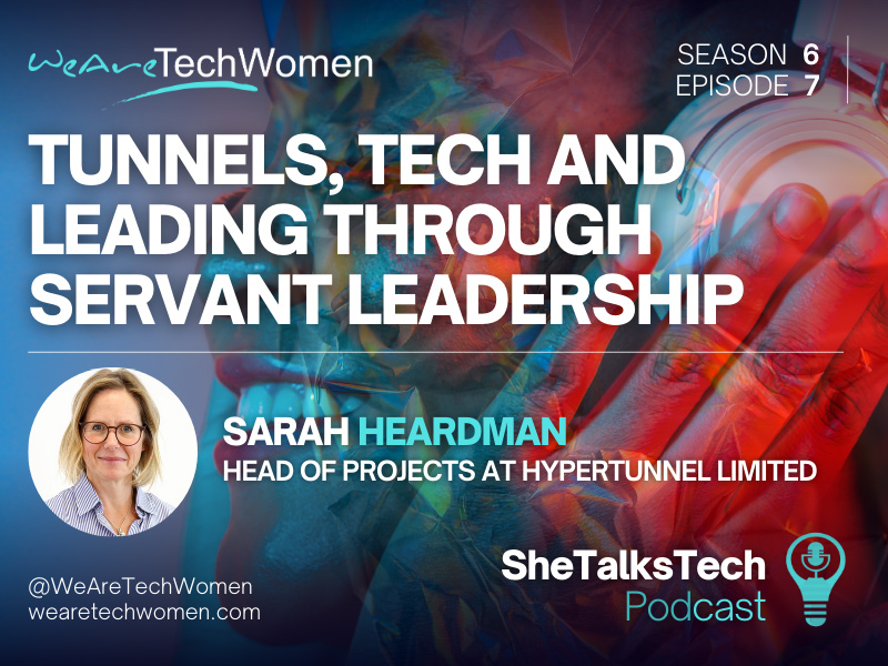 hyperTunnel's tweet card. She Talks Tech Podcast – Tunnels, tech and leading through servant leadership