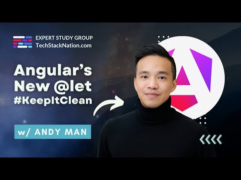 connieleung404's tweet card. Angular's @let New in v18 #KeepItClean w/ Andy Man 😎🔥