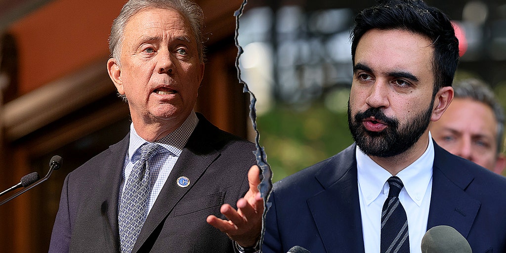 Jamesw74's tweet card. Connecticut Gov. Ned Lamont expresses concern about NYC mayoral candidate Zohran Mamdani's economic policies impacting neighboring state's financial sector.