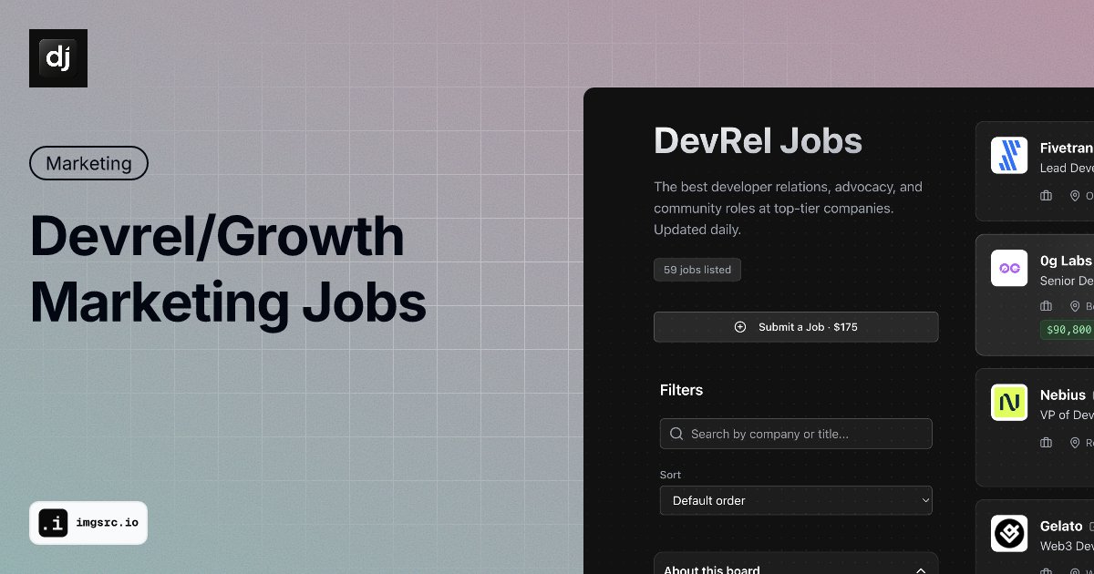 michael_chomsky's tweet card. A curated job board for Developer Advocates.
