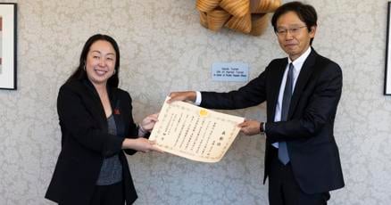 UNLModLang's tweet card. Madoka Sato Wayoro is in her 11th year directing the Kawasaki Reading Room for Japanese Studies.