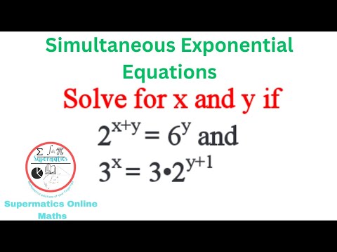 oyediran_tayo's tweet card. How to Solve Simultaneous Exponential Equations Using Logarithms |...