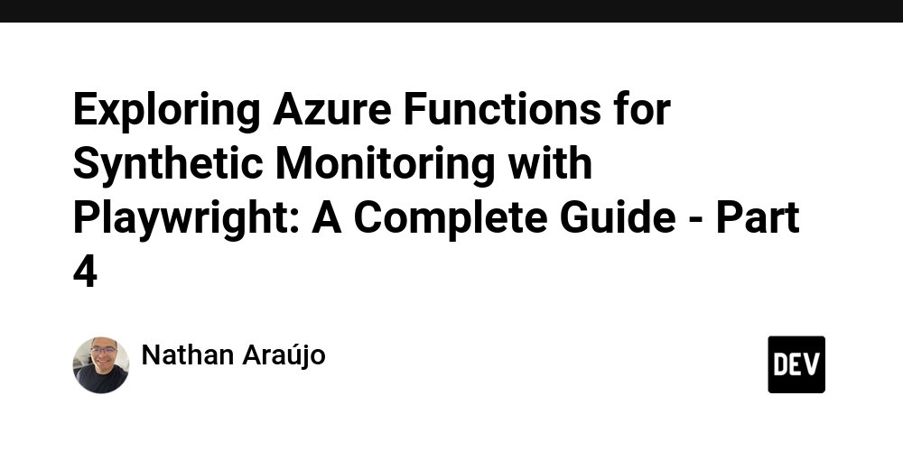 BilalTariq01's tweet card. Azure Functions Deployment Deploy your Synthetic Monitoring solution to Azure in 4 simple...