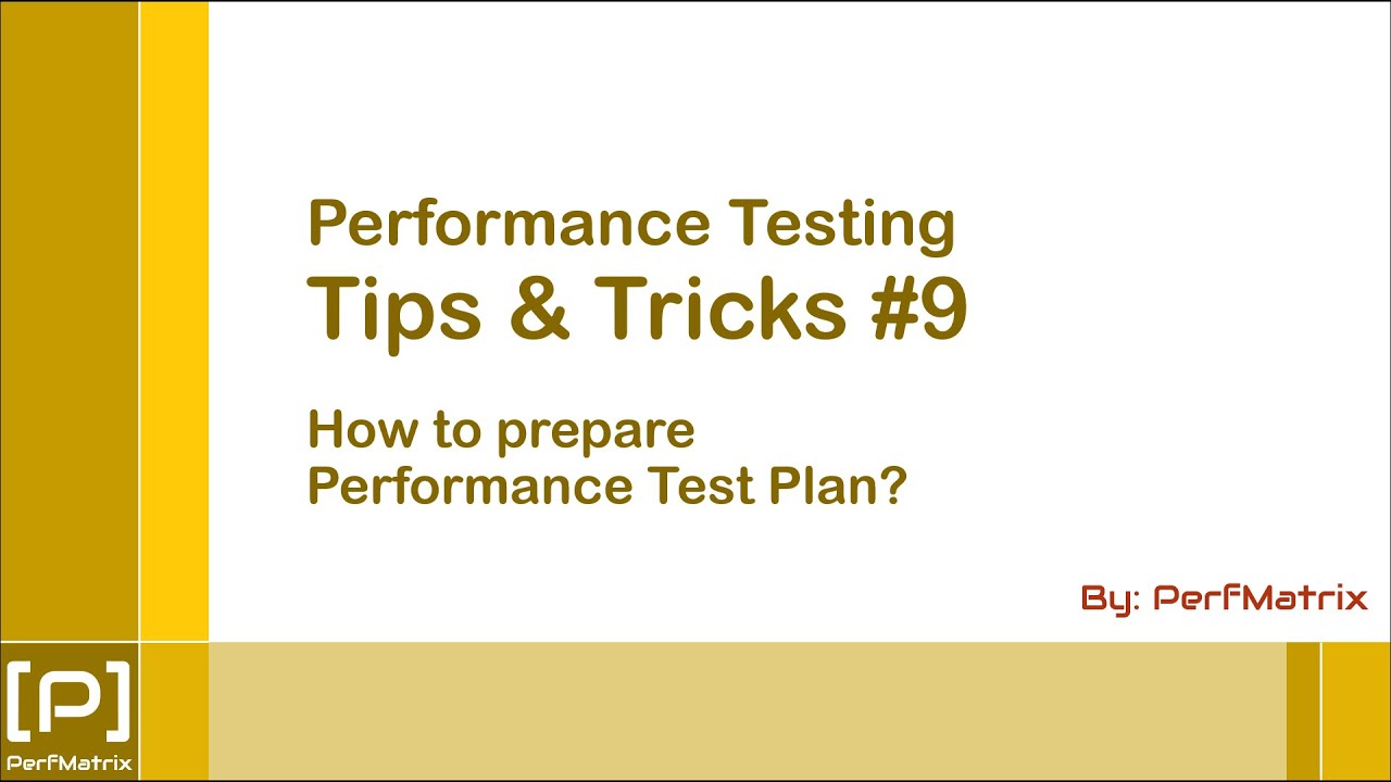 PerfMatrix's tweet card. Performance Testing Tip 9 - How to prepare Performance Test Plan?