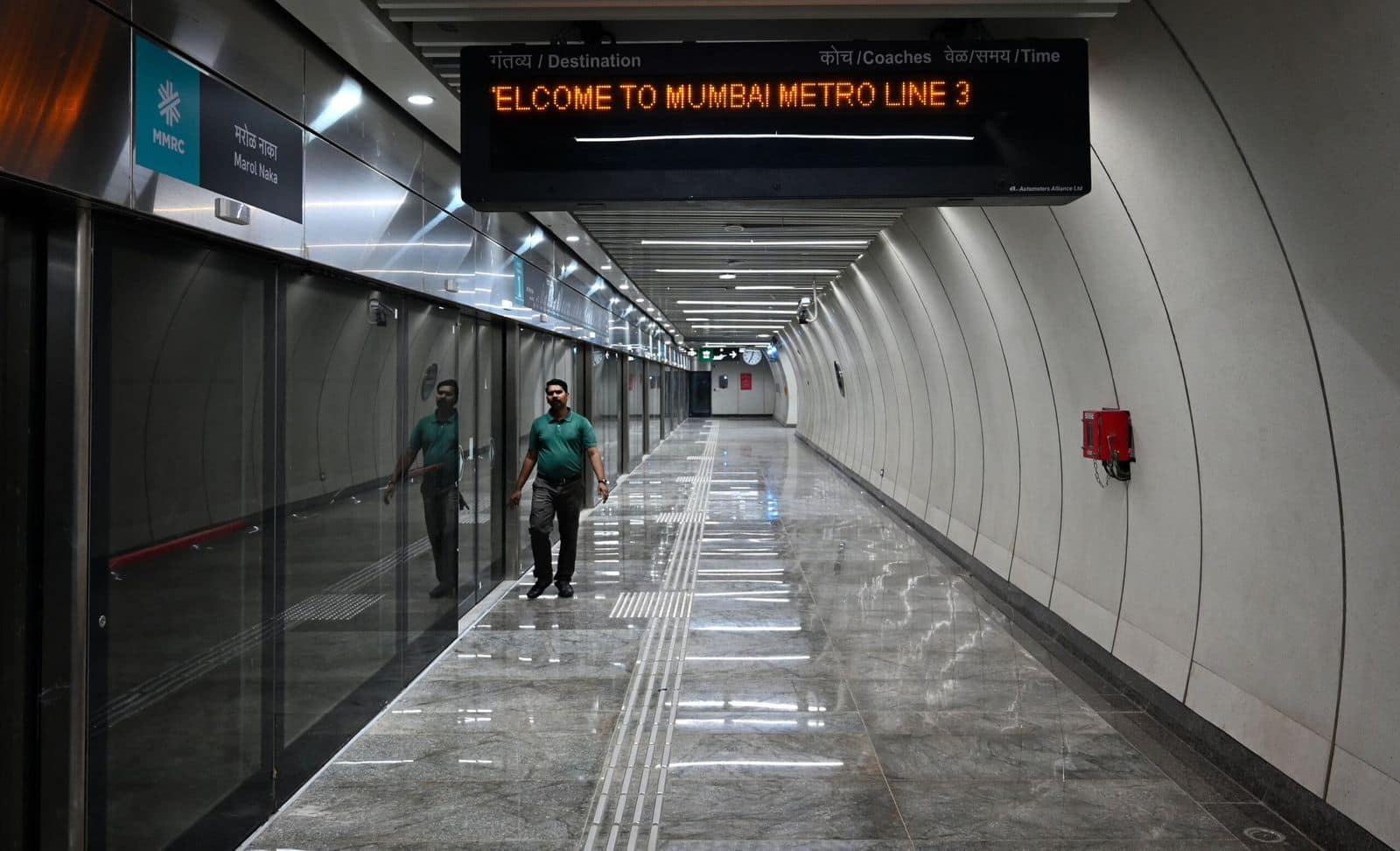 moneycontrolcom's tweet card. Services for commuters on Aarey-Cuffe Parade underground Aqua Line will begin from October 9, which will offer faster and more convenient travel across Mumbai's key commercial and residential hubs.