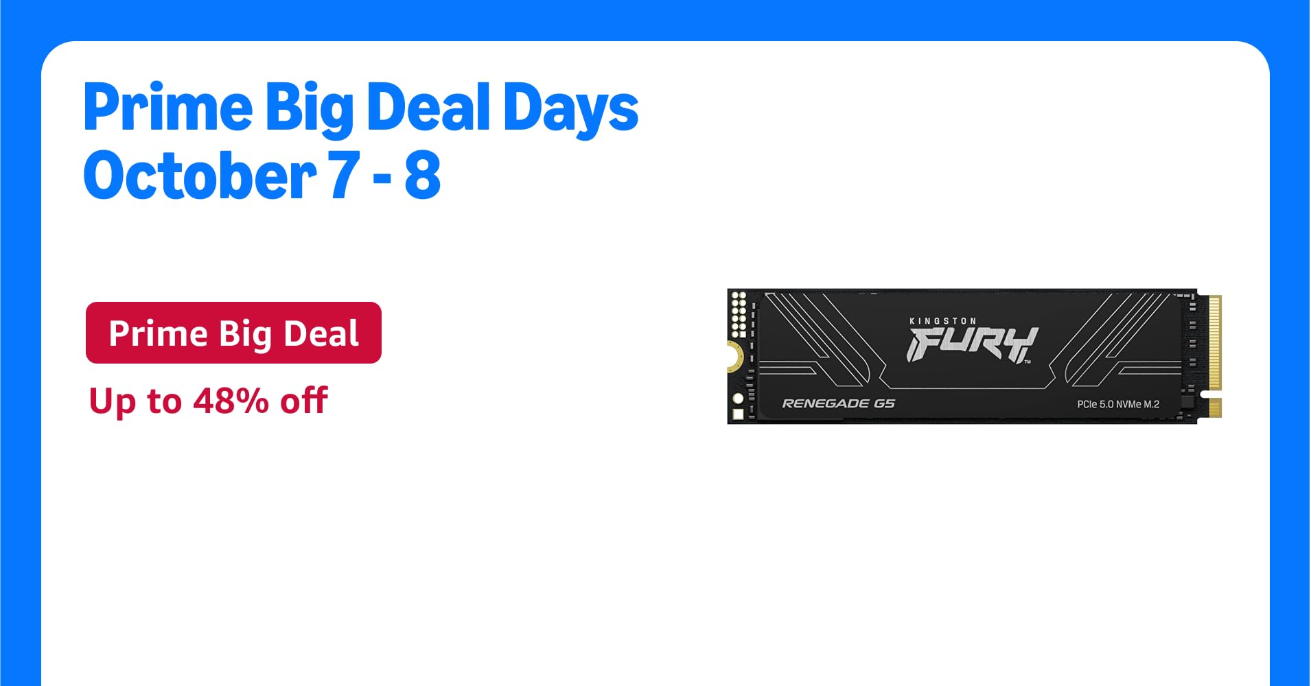 The_Display_Guy's tweet card. Kingston FURY Renegade G5 PCIe 5.0 NVMe M.2 SSD is for high-power users, hardware enthusiasts and gamers ready for the latest Gen 5x4 performance. With raging speeds up to 14,800MB/s read and...