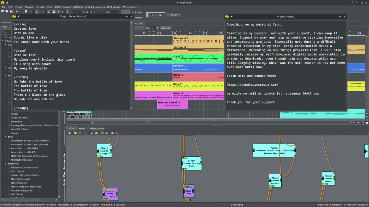 coder's tweet card. A personal message, every contribution counts: Supporting my creative...