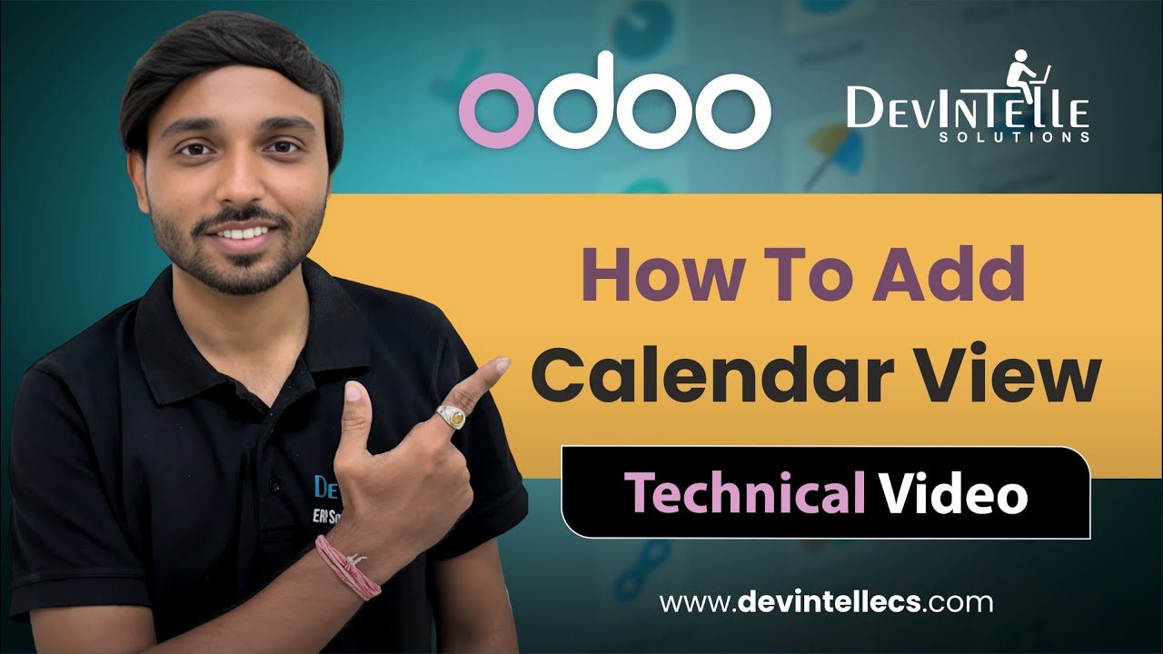 devintelle's tweet card. How To Create Calendar View In Odoo