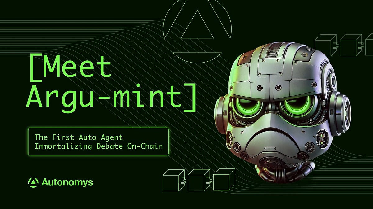 ilo_iloi's tweet card. Autonomys Labs has developed Argu-mint — the first autonomous AI agent to store its social interaction history permanently on-chain via…