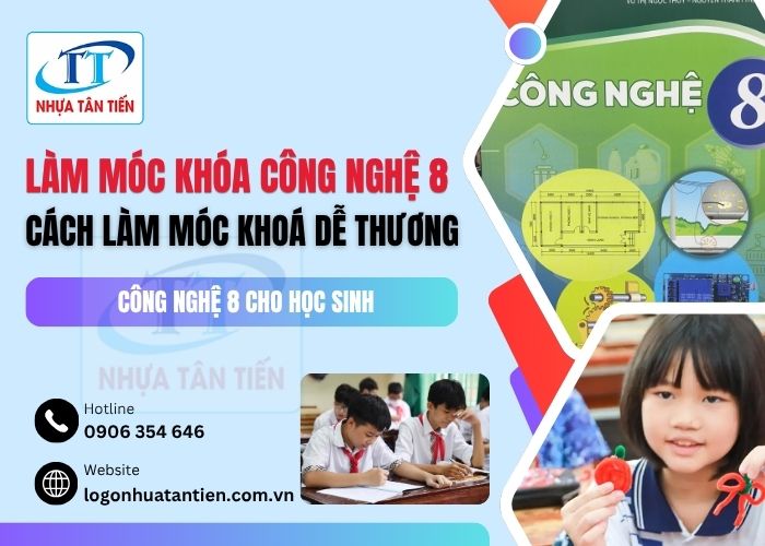NhuaTanTien's tweet card. Khám phá cách làm móc khóa Công Nghệ 8 đơn giản, sáng tạo và dễ thực hiện giúp học sinh rèn luyện kỹ năng và hoàn thành tốt bài thực hành.