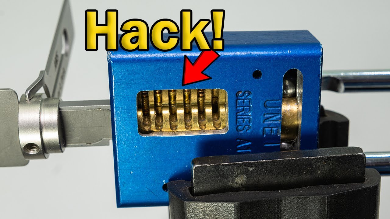 HeLP_LockPicker's tweet card. Close Up On A Cool Hack With The American Lock AM5 Lishi