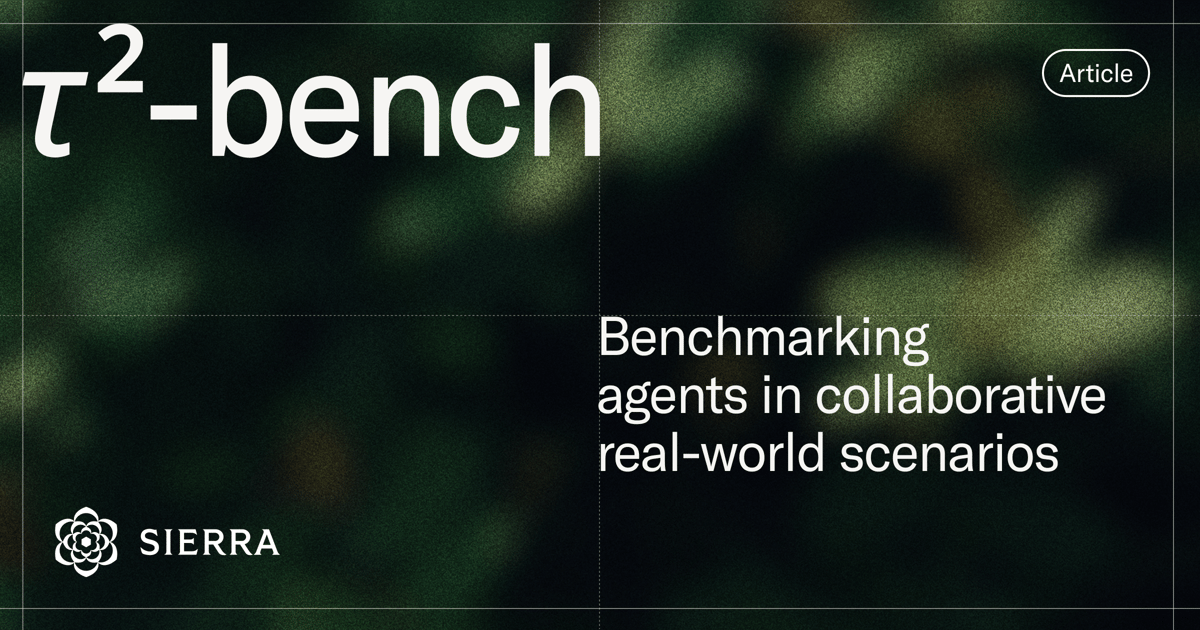 SierraPlatform's tweet card. Benchmarking agents in collaborative real-world scenarios