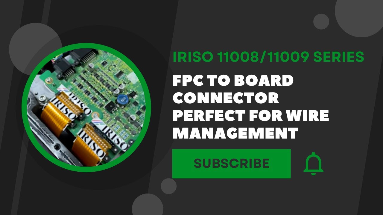 IRISO_USA's tweet card. IRISO's 11008/11009 Series FPC to Board Connector for Wire Management