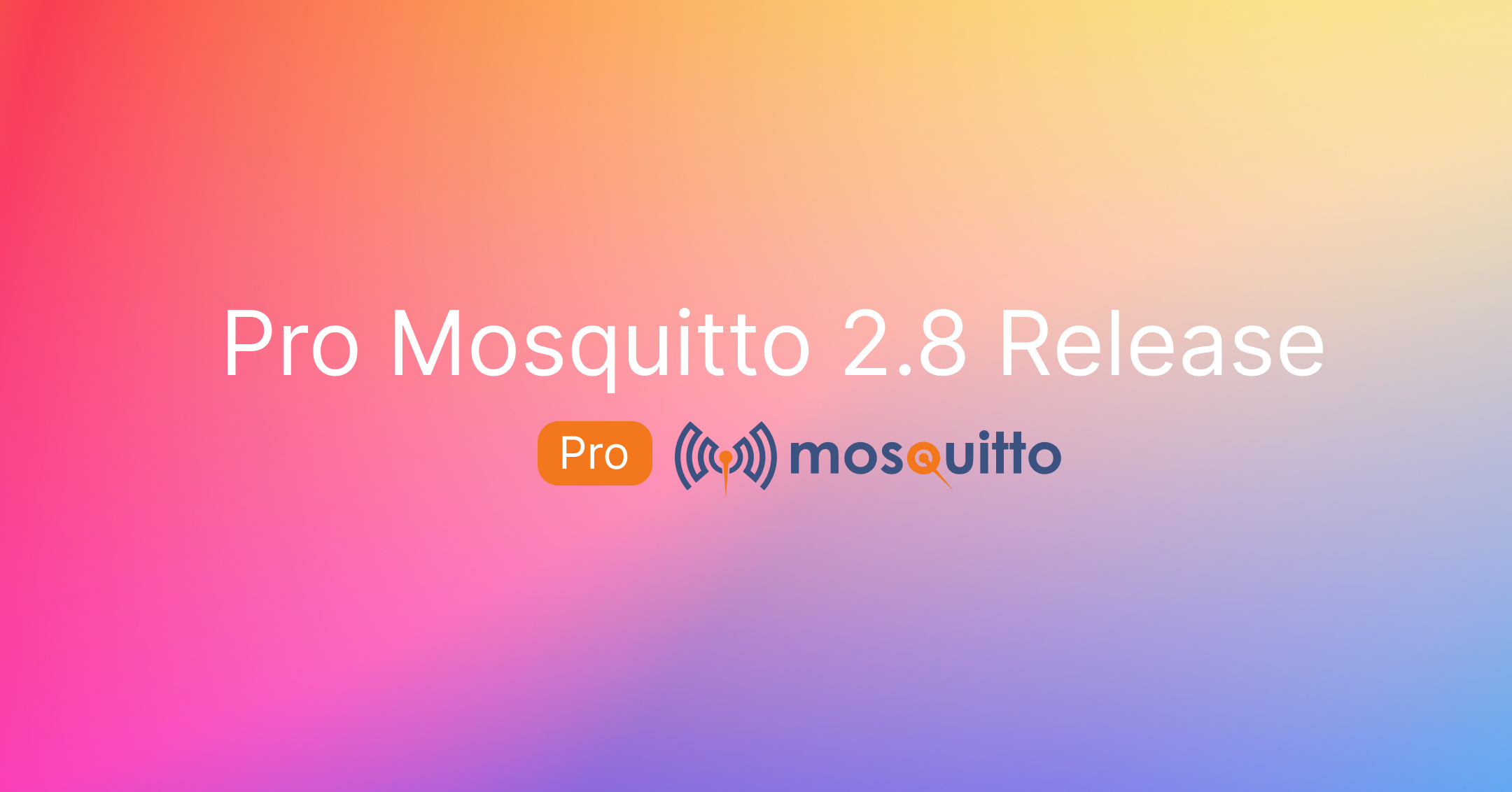 cedalo_com's tweet card. The Pro Mosquitto 2.8 release offers several new integrations, OpenShift deployment support, persistent queueing, and more.
