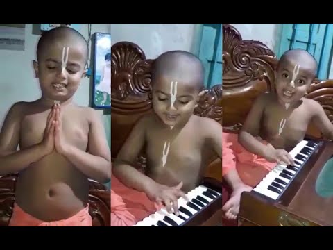 gn_ruby's tweet card. Viral Indian Kid !! kid's devotion & Bhajan chanting will make your...