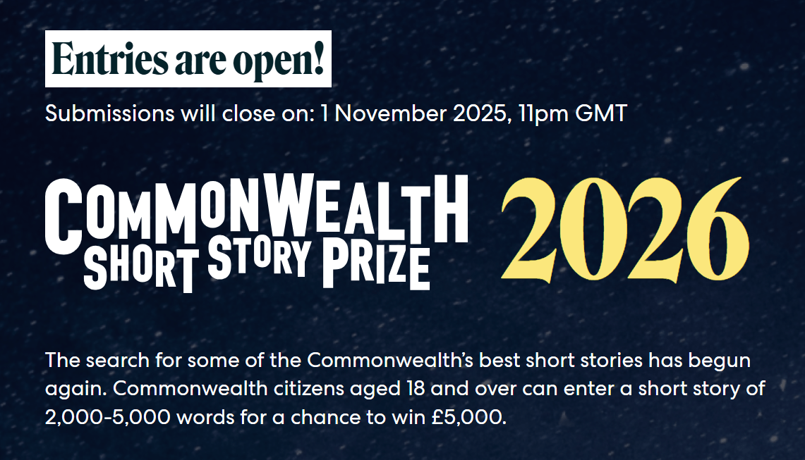 opportunitiesfy's tweet card. The 2026 Commonwealth Short Story Prize is now open for entries. This prestigious international writing competition is a unique opportunity for writers from